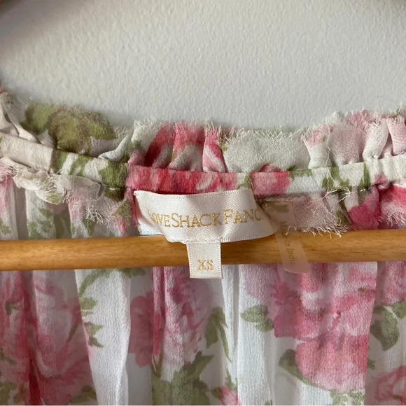 LoveShackFancy Popover Mini Dress Blushing Rose Size XS - Picture 6 of 7